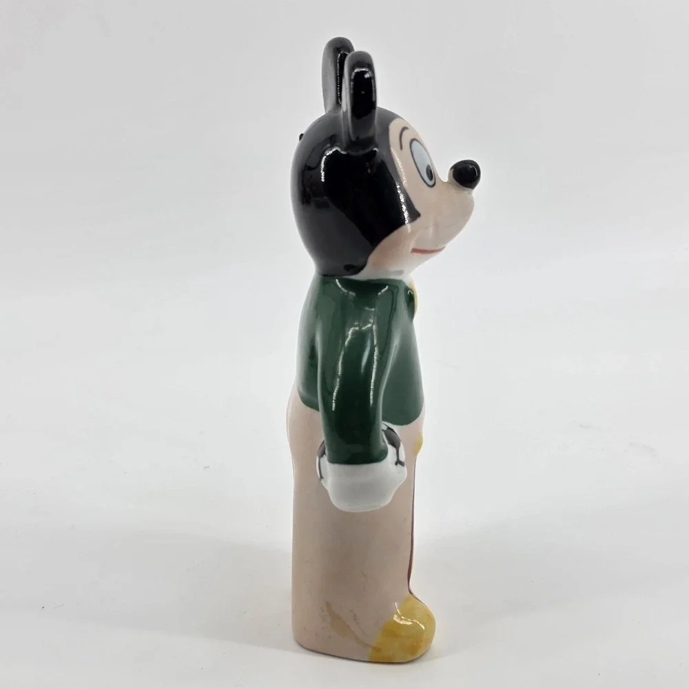 1950's MICKEY MOUSE w/soccer ball high glazed ceramic figure 7
